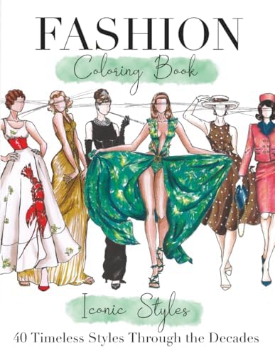 Spooky Runway Fashion: A Coloring Book of Bewitching Designs